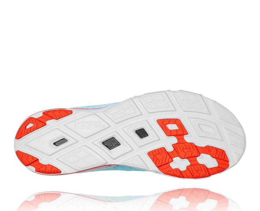 Hoka One One Mens Running Shoes - EVO Carbon Rocket - Blue - SJXN29301